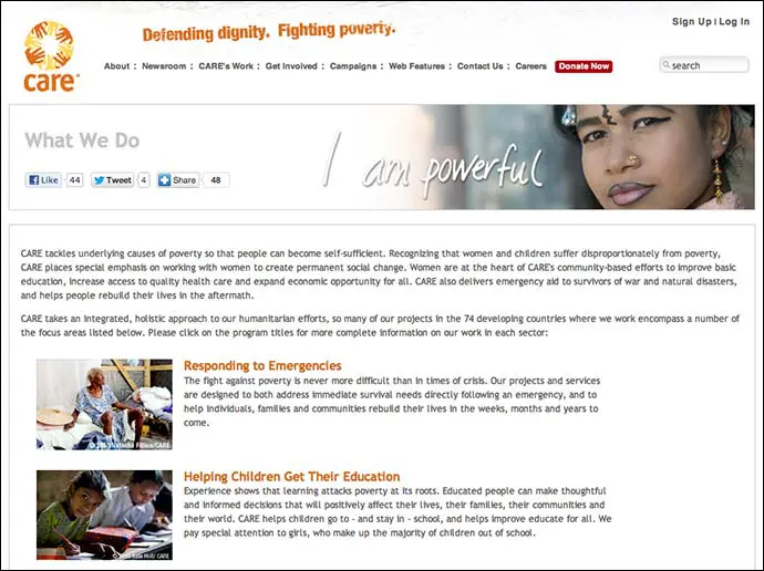 Care.org Our Work Page
