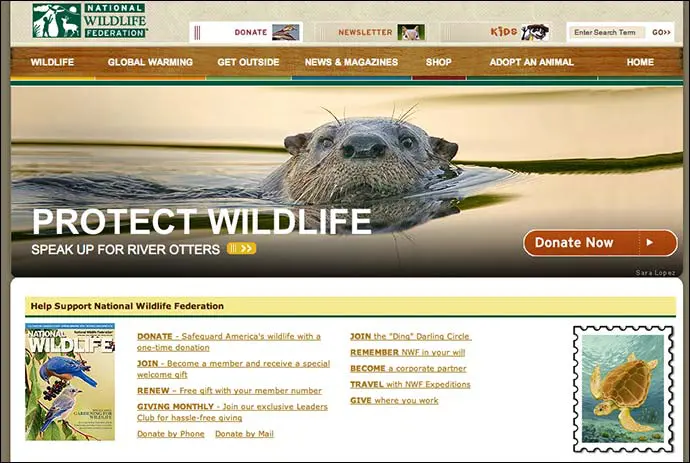 National Wildlife Federation How to Help Page