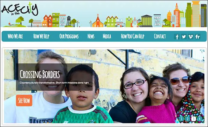 Ace in the City Nonprofit Website