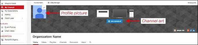 Profile Picture and Channel Art