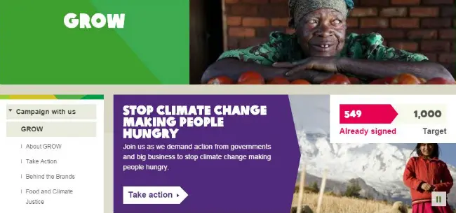 Oxfam America Fundraising Campaign