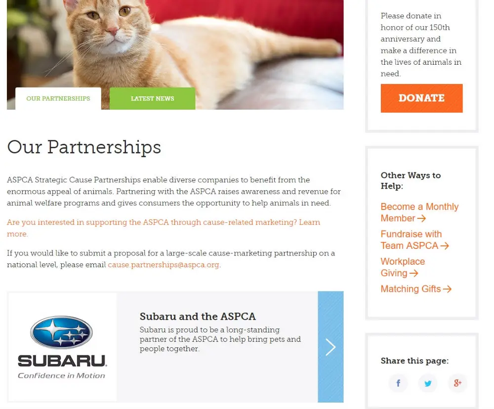 Partners Page ASPCA