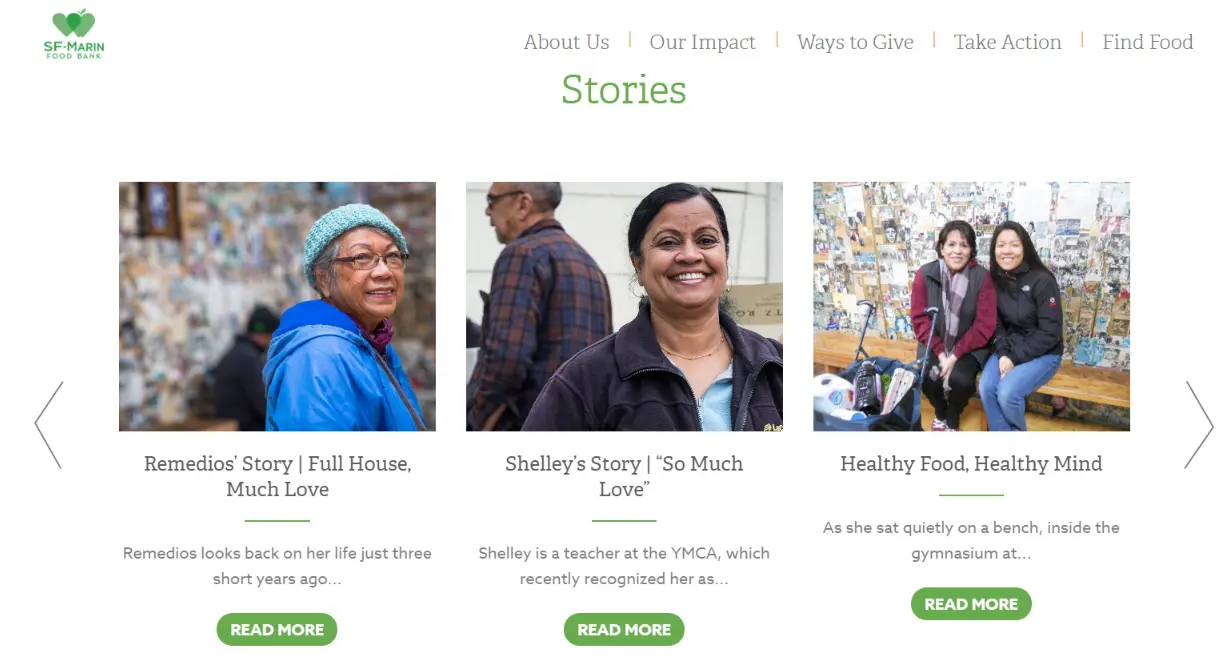 impact page food bank