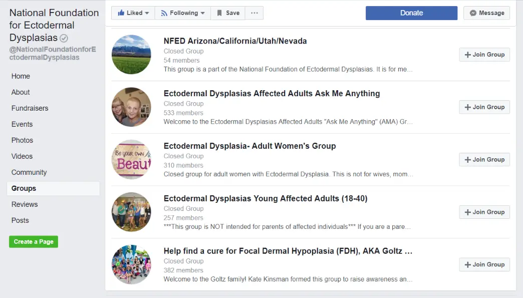 facebook pages for nonprofits