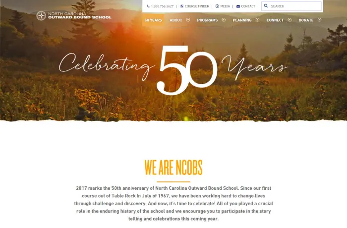 NCOBS nonprofit anniversary campaign