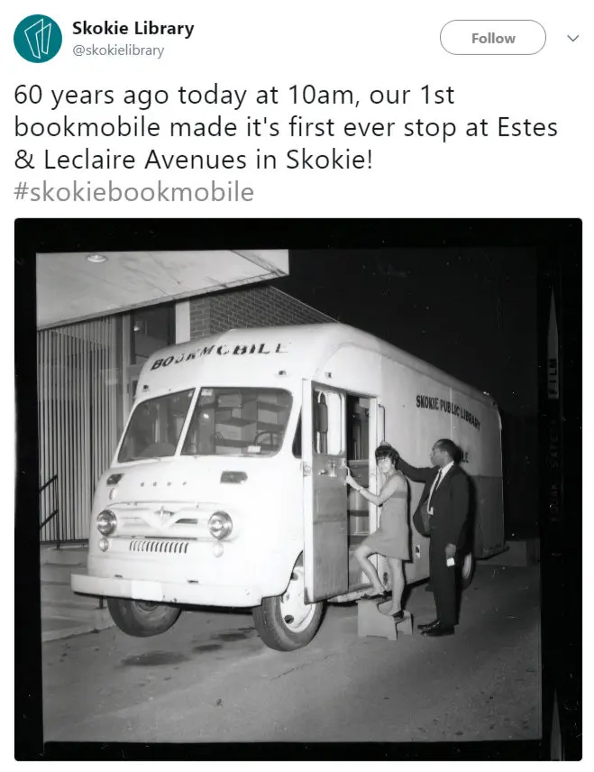 Bookmobile nonprofit anniversary campaign
