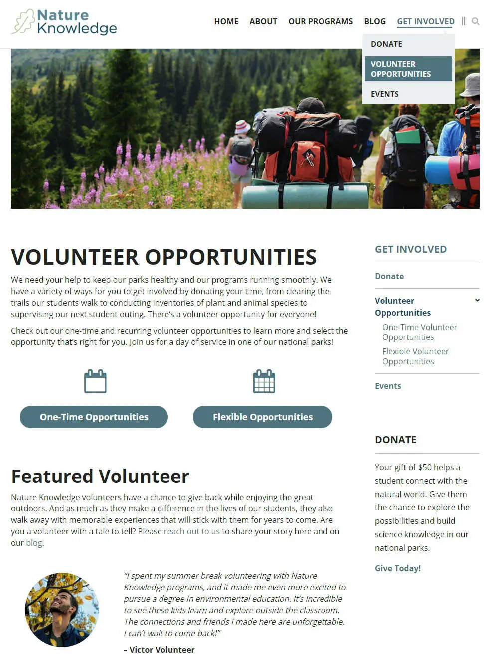 Post Volunteer Opportunities Website