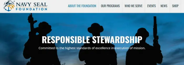 Navy SEAL Foundation Amazing Content Example