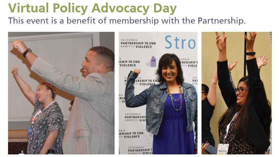Virtual policy advocacy day event