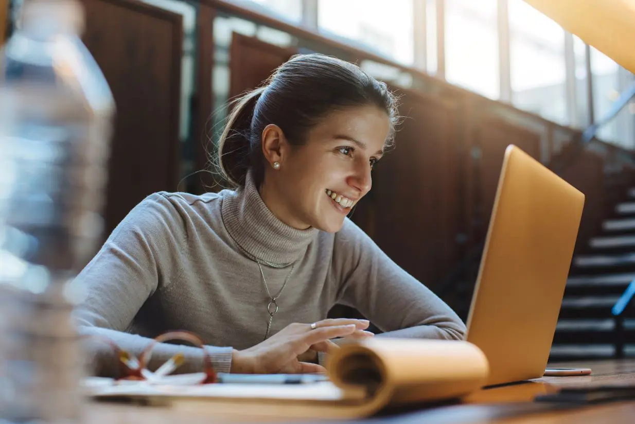 Woman on Her Laptop