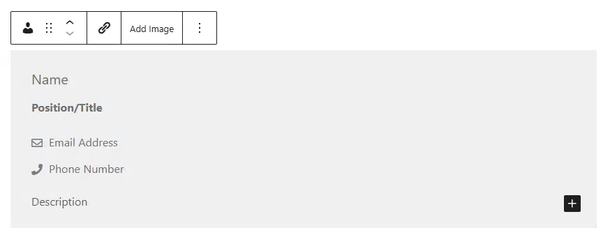 A screenshot of a blank person block