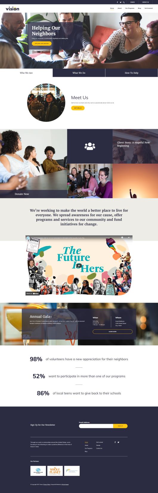 Vision Theme Screenshot