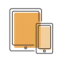 Display screen size icon