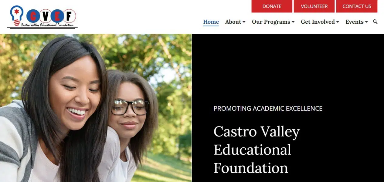 Castro Valley Educational Foundation header