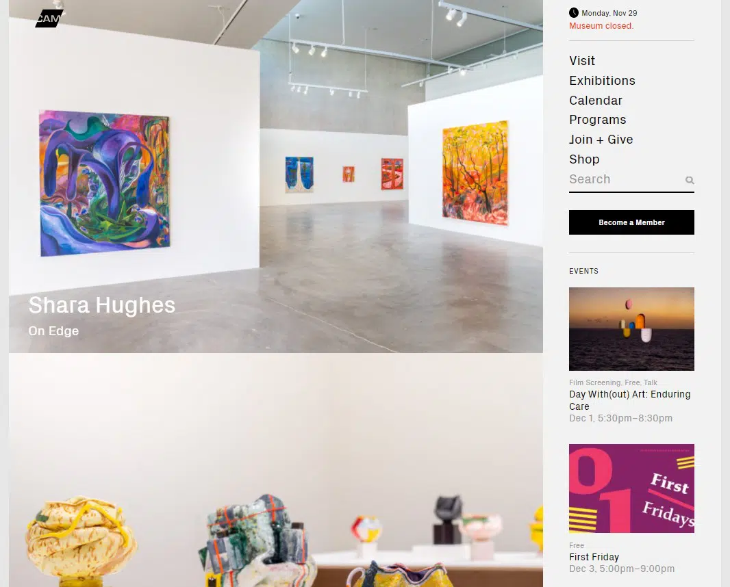 Contemporary Art Museum homepage