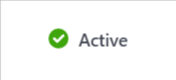 A screenshot of Active status