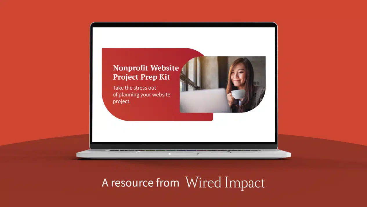 nonprofit website project prep kit graphic