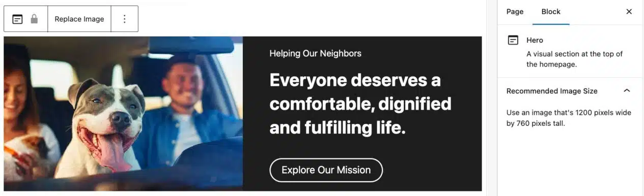 A screenshot of the Header Image in the homepage of the Scholar theme